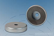 Flat grip magnets with cylinder bore